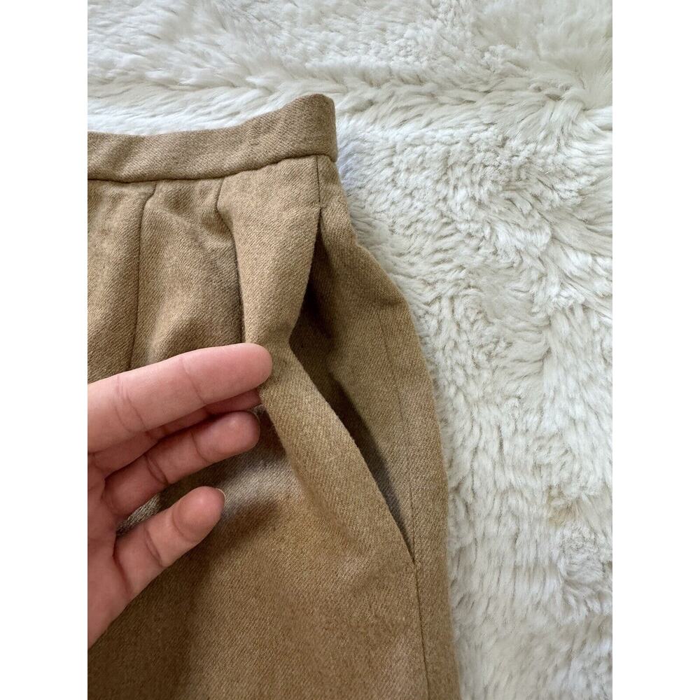 Vintage Pendleton Blazer Skirt Suit Set Tan Outfit Virgin Wool PRISTINE - Picture 10 of 12